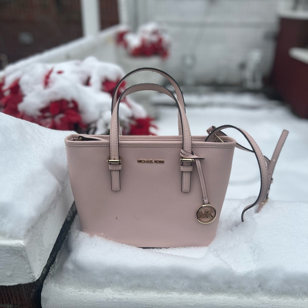 Michael Kors pink crossbody bag